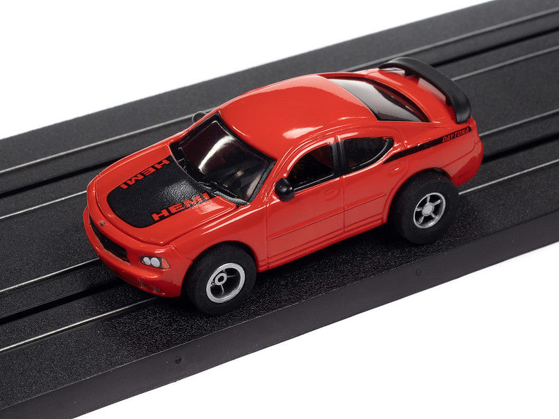 Auto World Xtraction SC384 R4 2007 DODGE CHARGER SRT8 (RED) HO Scale Slot Car