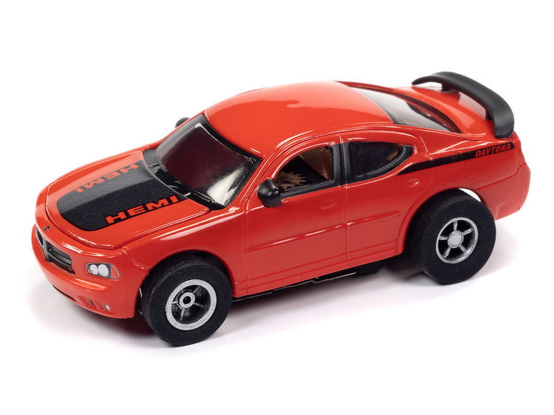 Auto World Xtraction SC384 R4 2007 DODGE CHARGER SRT8 (RED) HO Scale Slot Car