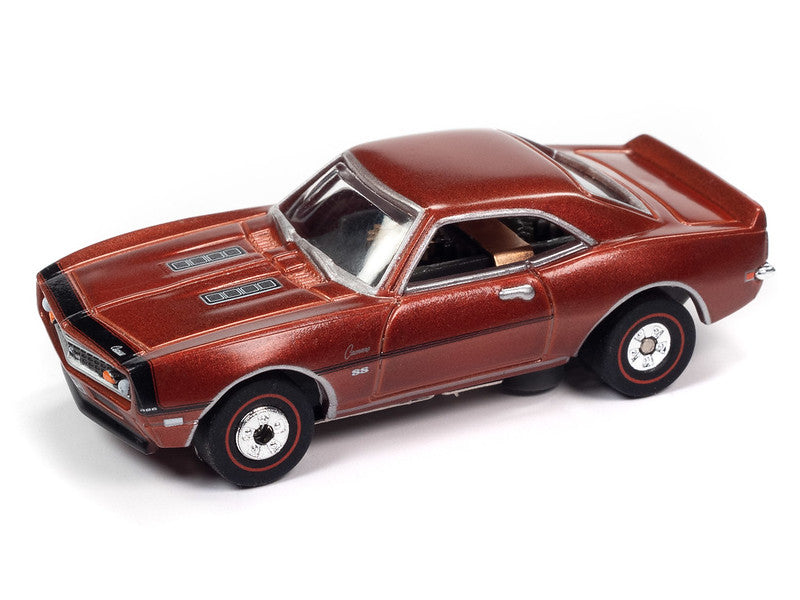 Auto World Thunderjet SC385 R3 YENKO - 1968 CHEVROLET CAMARO (BRONZE) HO Scale Slot Car