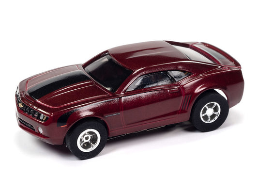 Auto World Xtraction SC384 R4 2010 CHEVROLET CAMARO (GARNET RED) HO Scale Slot Car