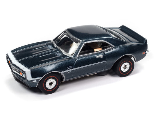 Auto World Thunderjet SC385 R3 YENKO - 1968 CHEVROLET CAMARO (BLUE) HO Scale Slot Car