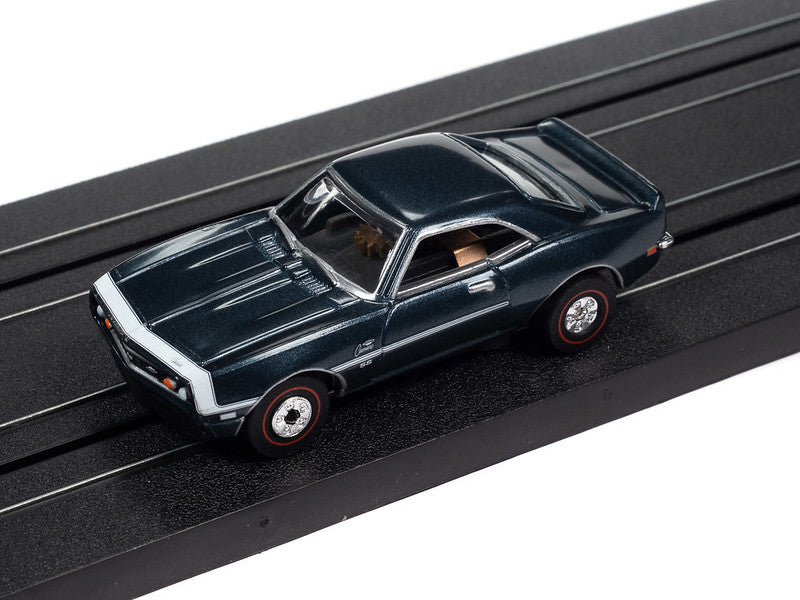 Auto World Thunderjet SC385 R3 YENKO - 1968 CHEVROLET CAMARO (BLUE) HO Scale Slot Car