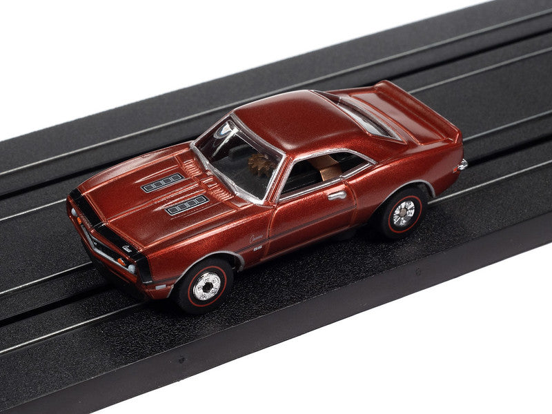 Auto World Thunderjet SC385 R3 YENKO - 1968 CHEVROLET CAMARO (BRONZE) HO Scale Slot Car