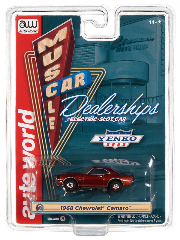 Auto World Thunderjet SC385 R3 YENKO - 1968 CHEVROLET CAMARO (BRONZE) HO Scale Slot Car