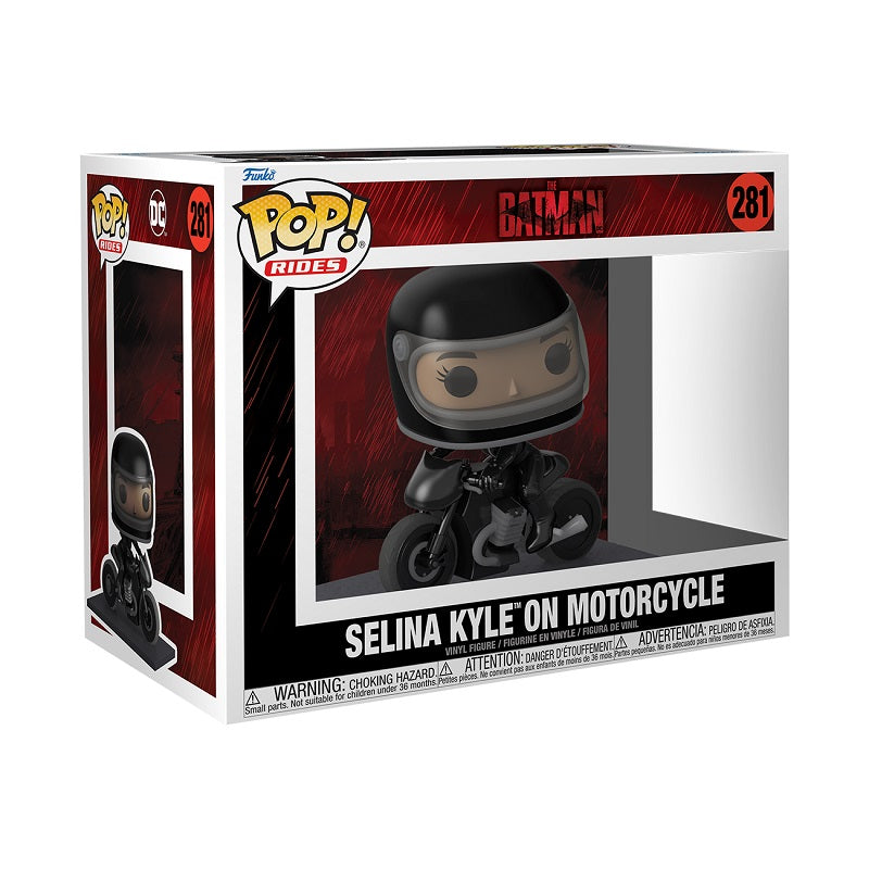 Funko Pop! Rides 59287 - Selina Kyle on Motorcycle 281 - 4" Vinyl Figure.