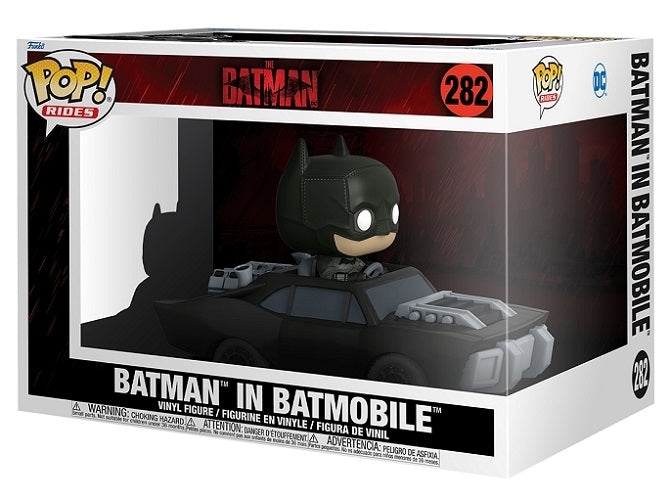 Funko Pop! Rides 59288 - Batman in Batmobile 282- 5.25" Vinyl Figure.