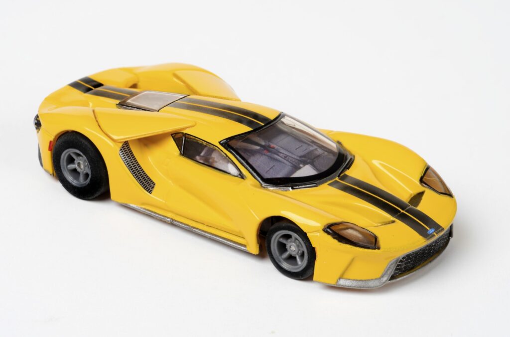 AFX Mega G+ 22029 2020 Ford GT – Triple Yellow - HO Scale Slot Car