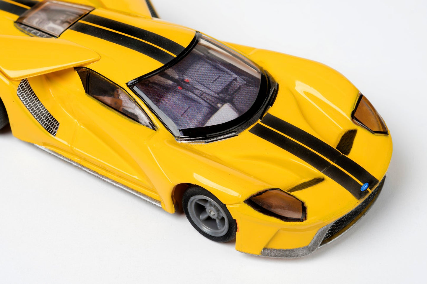 AFX Mega G+ 22029 2020 Ford GT – Triple Yellow - HO Scale Slot Car