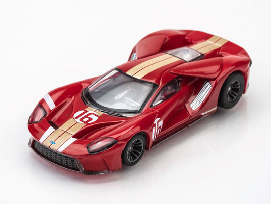AFX Mega G+ 22067 2022 Ford GT Heritage #16 - HO Scale Slot Car