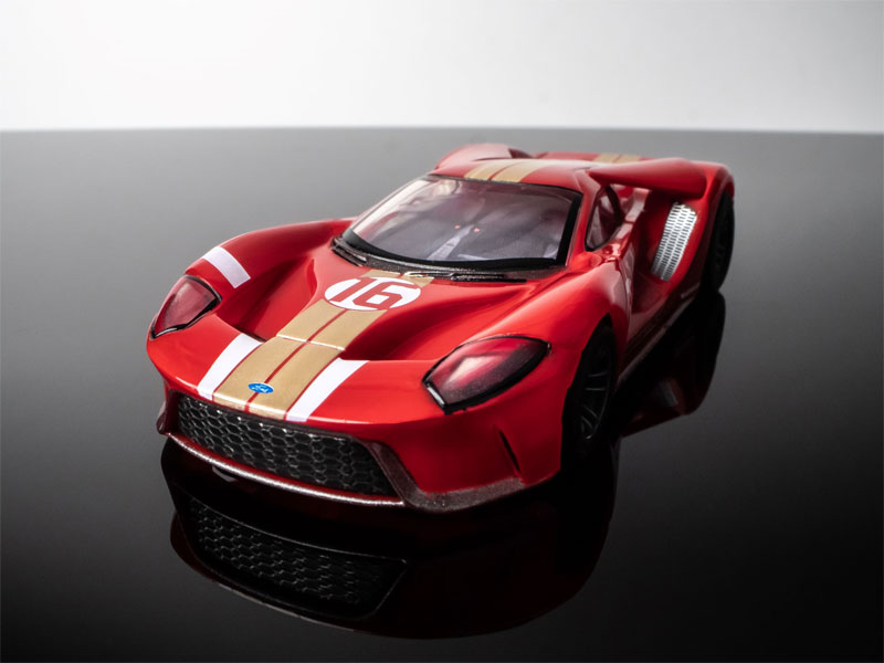 AFX Mega G+ 22067 2022 Ford GT Heritage #16 - HO Scale Slot Car