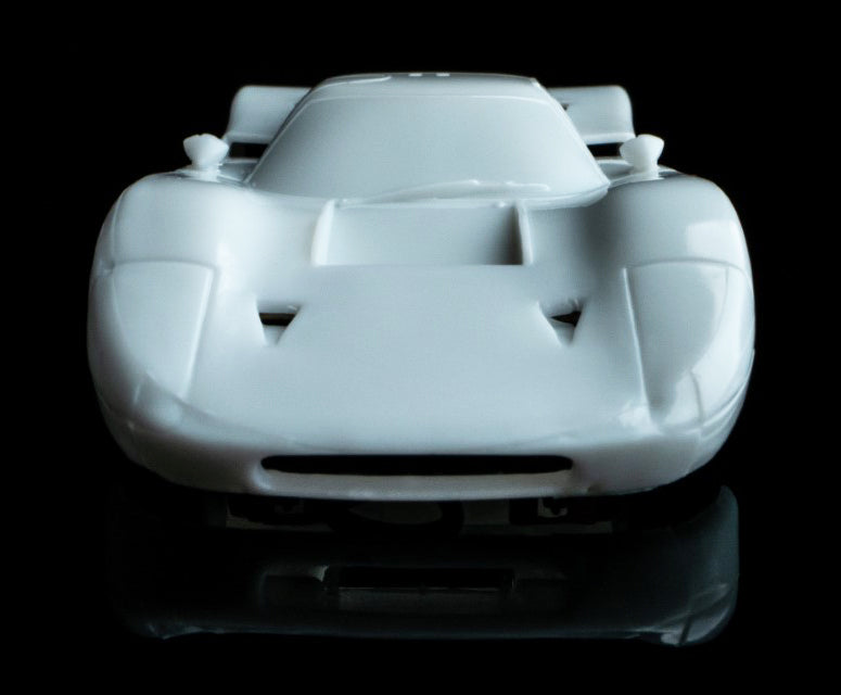 AFX Mega G+ 22070 Ford GT40 MK IV – White Paintable - HO Scale Slot Car