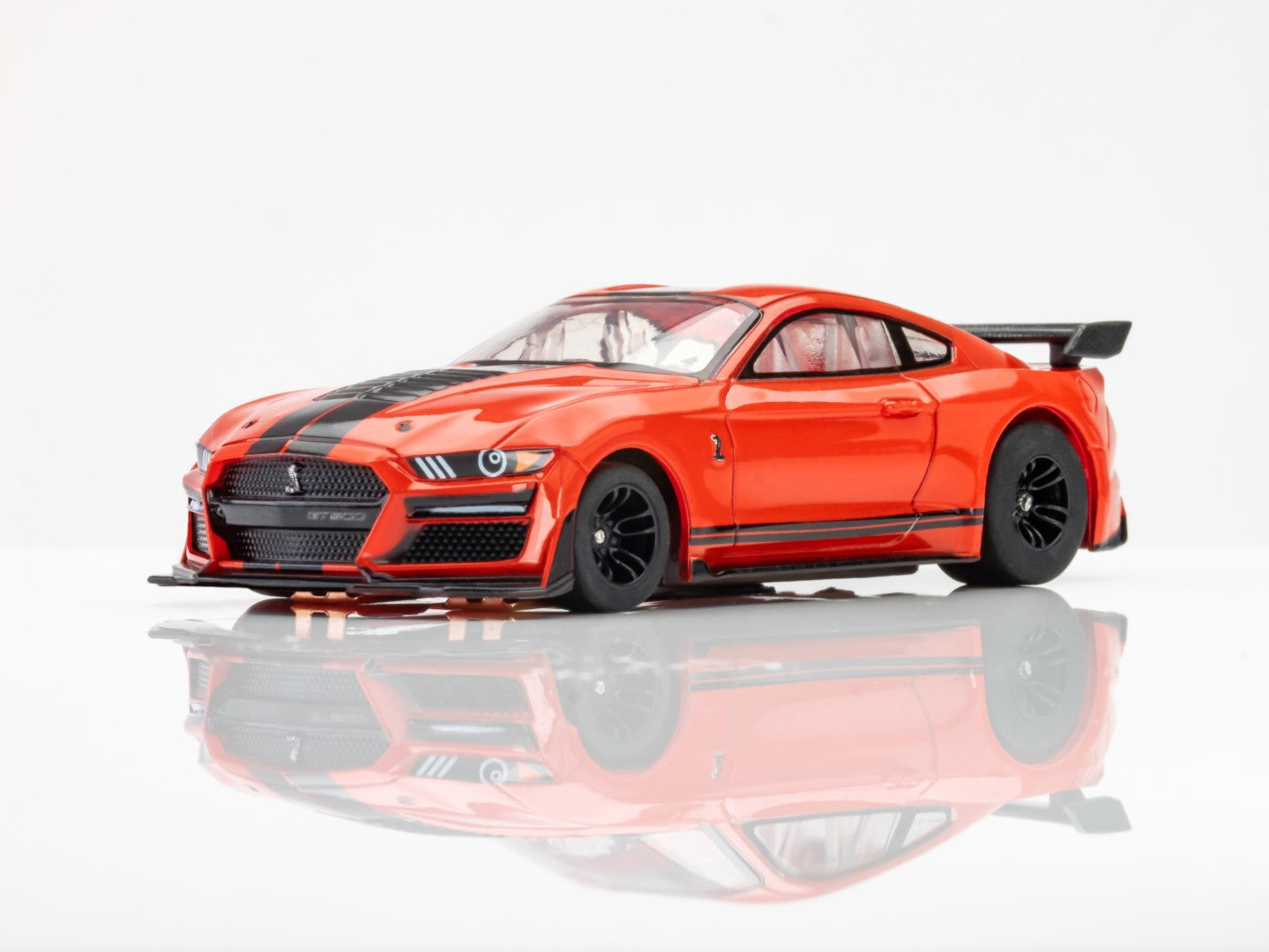 AFX Mega G+ 22077 2021 Shelby Mustang GT500 Red - HO Scale Slot Car