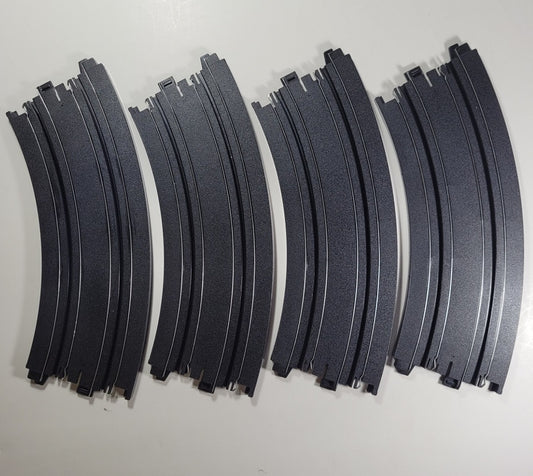 AFX Track (Bulk Item) 12" Radius 1/8 Circle Curve Track (4 pieces)