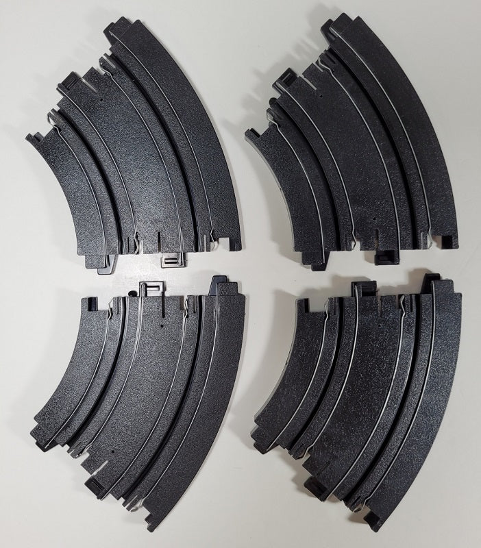 AFX Track (Bulk Item) 6" Radius 1/8 Circle Curve Track (4 pieces)