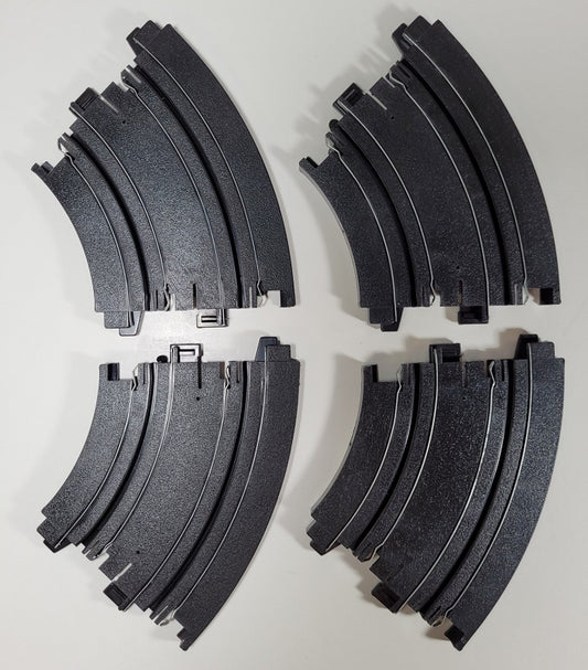 AFX Track (Bulk Item) 6" Radius 1/8 Circle Curve Track (4 pieces)