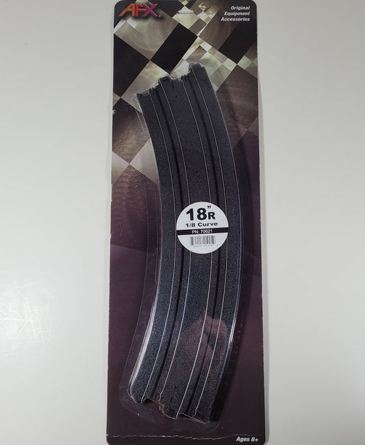 AFX Track 70621 18" Radius 1/8 Curve Track (2 pack)