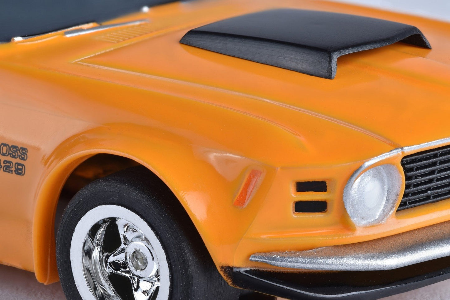 AFX Mega G+ 21050 Mustang Boss 429 Grabber Orange with Black Trim - HO Scale Slot Car