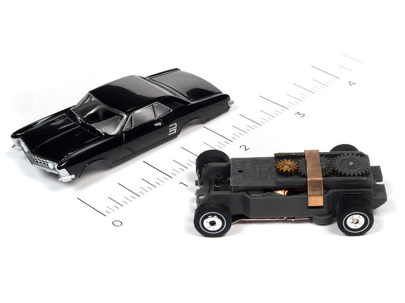 Auto World Thunderjet SC390-1A 2023 R1 OK USED CARS 1963 BUICK RIVIERA (BLACK) HO Scale Slot Car