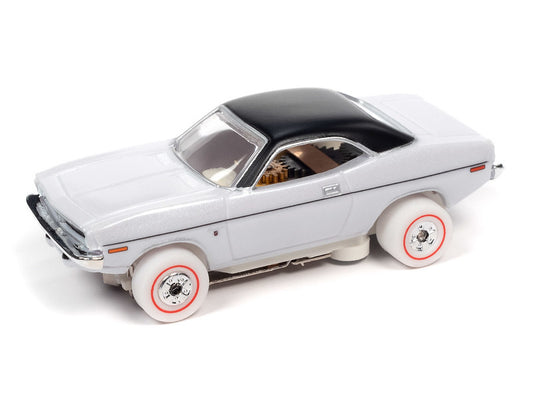 Auto World Thunderjet SC390 2023 R1 OK USED CARS 1970 PLYMOUTH BARRACUDA GRAN COUPE (IWHEELS) HO Scale Slot Car