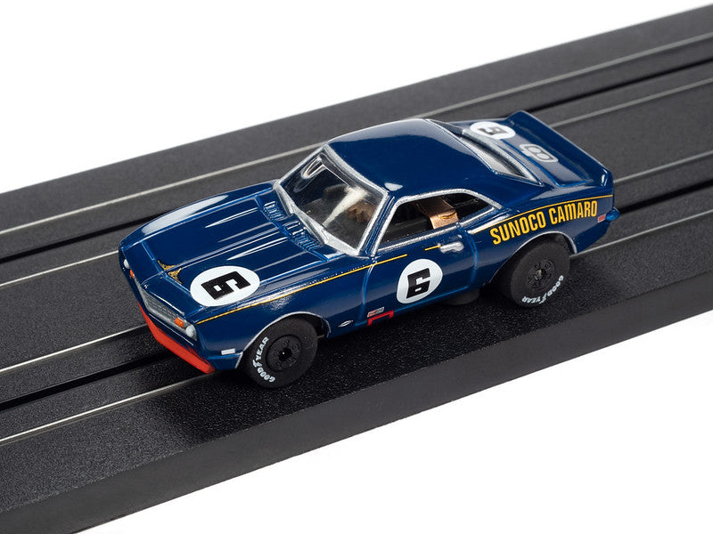 Auto World Thunderjet SC362-1 R32 1968 Chevrolet Camaro #6 Mark Donohue Sunoco HO Scale Slot Car