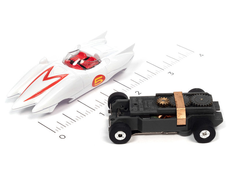 Auto World Thunderjet SC372 -1 R36 Speed Racer Mach 5 HO Scale Slot Car