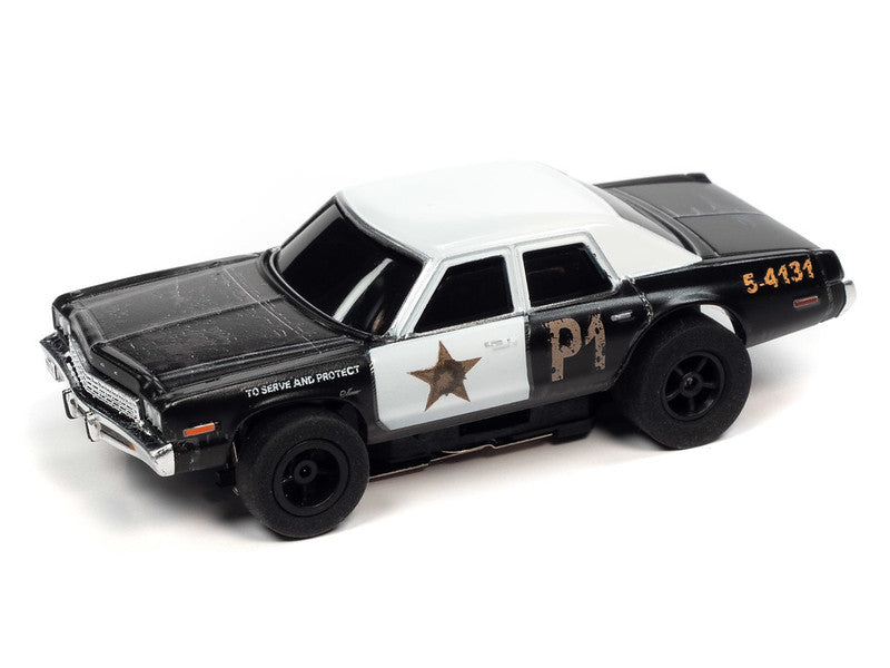 Auto World Xtraction SC372 -3 R36 Blues Brothers Bluesmobile 1974 Dodge Monaco HO Scale Slot Car