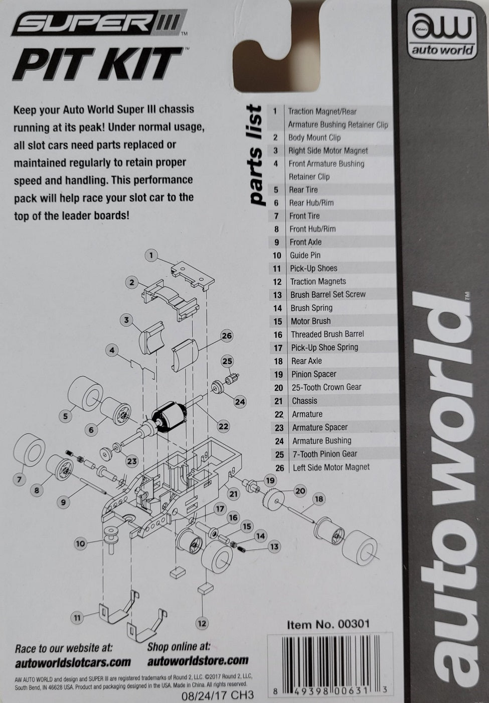 Auto World Parts Super III Pit Kit