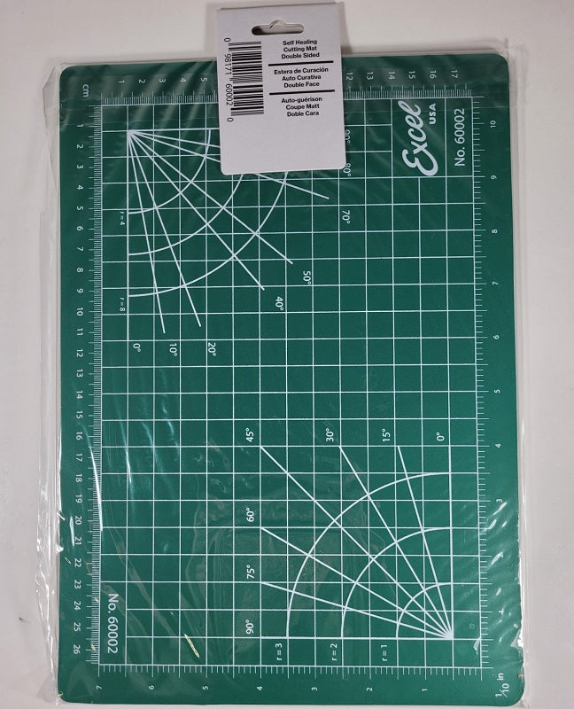 Excel 60002 8.5" X 12" Self Healing Cutting Mat - Double Sided