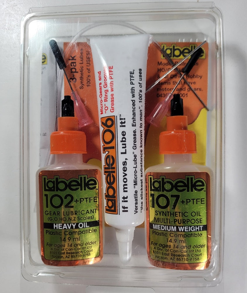 Labelle 1001 Kit: 102 Gear Lube 106 Grease 107 Oil HO/O/S/LGB | $5 - Foto 3